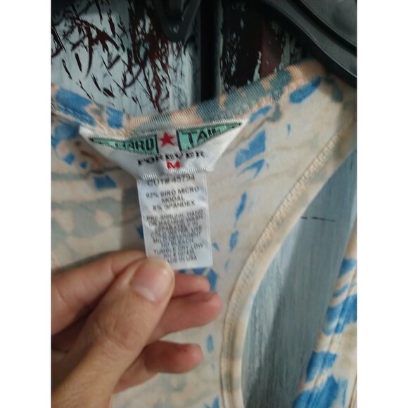 Hardtail Forever V-neck Sleeveless Tie Dye Maxi Dress Boho Feminine Cottage Core - Picture 5 of 9